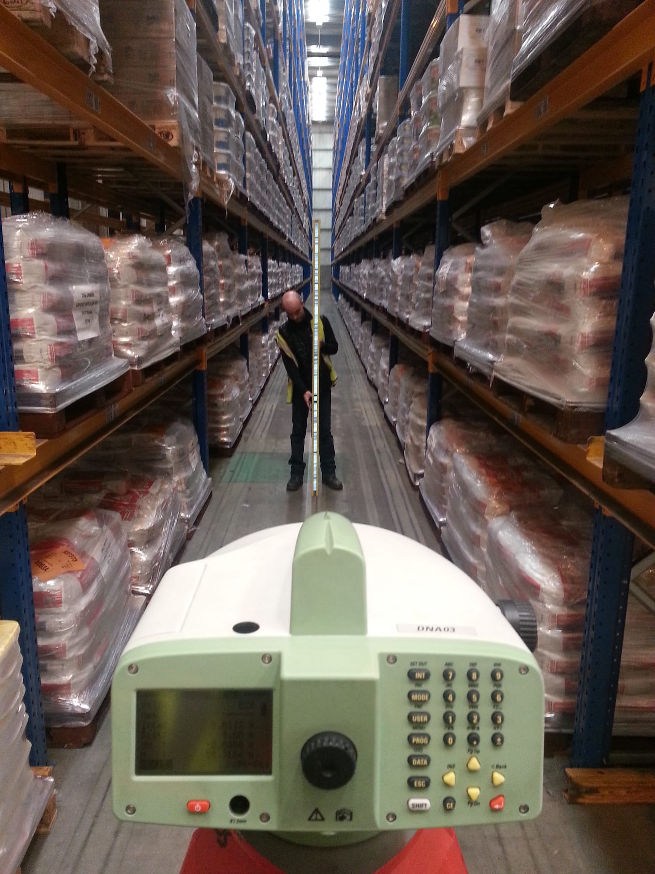 Precise Levelling survey in a warehouse