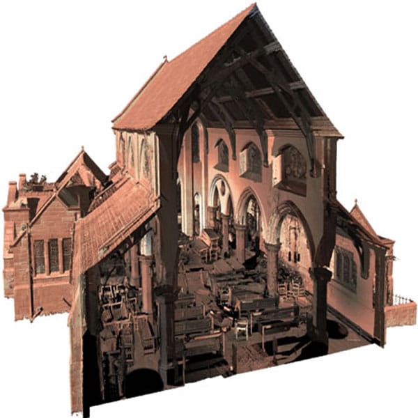 Scanned church model