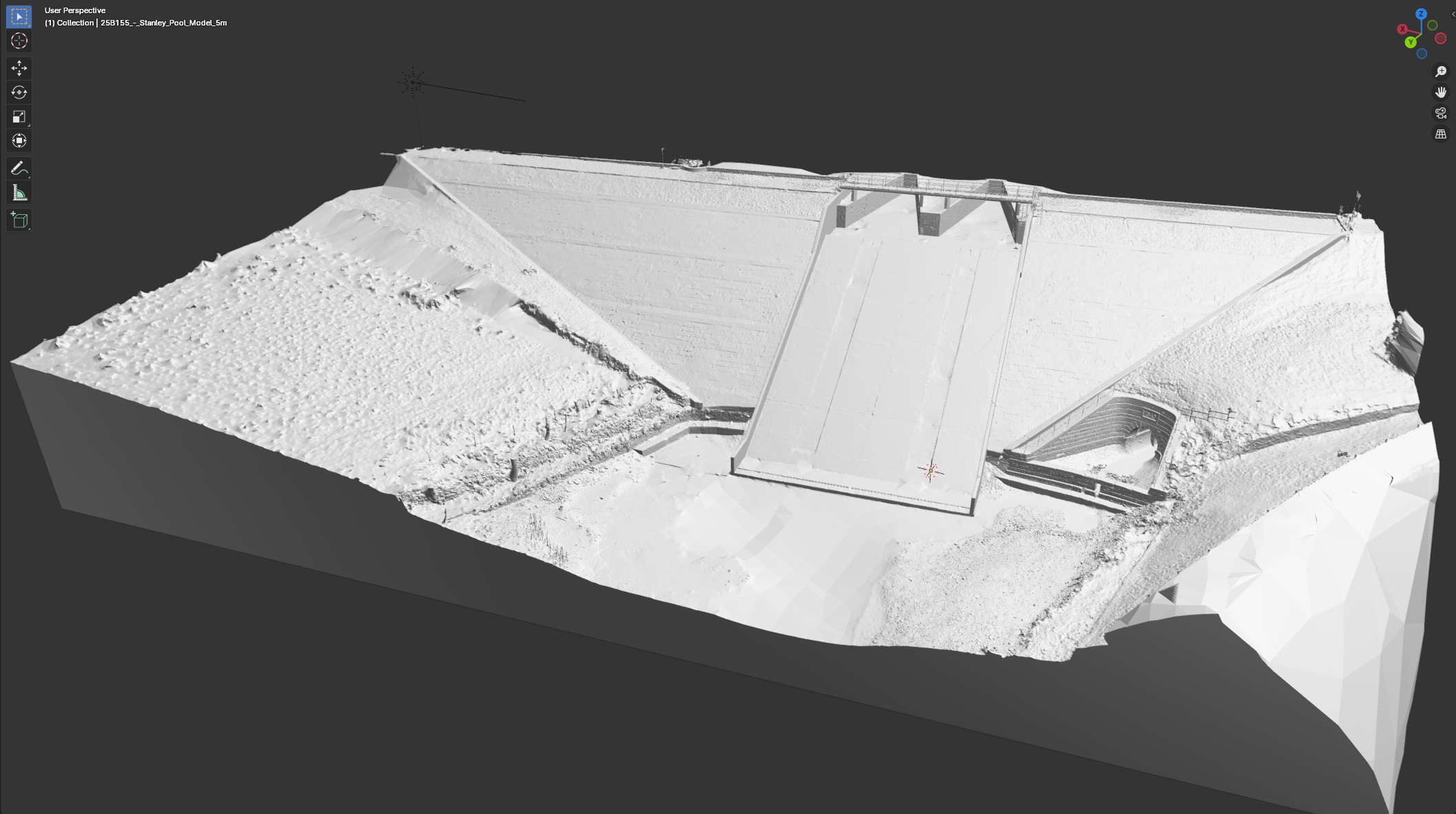 We’ve been on site laser scanning this impressive reservoir spillway